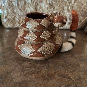 Handcrafted Ceramic Rattlesnake Mug